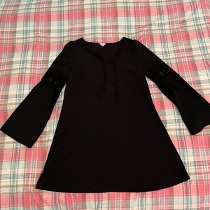Black Boho-Style Garage Dress